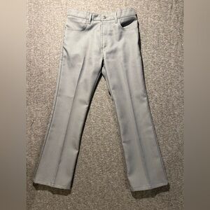 Levis 517 Bootcut VTG Polyester Dress Pant Mens 34x32 (fit 32x30) gray y2k light